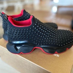 CHRISTIAN LOUBOUTIN Neoprene Spike Sock slip-on